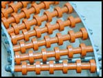 Trackwheel for conveyor curves and bends