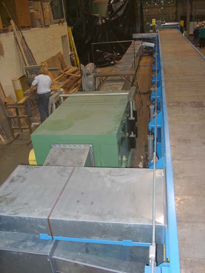 Here you can see hearing unit and all the ductwork.