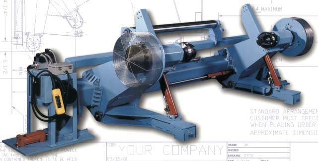 Kornylak offers shaft-less unwind stands that minimize downtime between rolls, which gives you hours more production time daily. Click to enlarge.