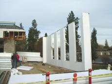 This is a picture of EPS Structural Panels. Picture courtesy of the R-Steel.