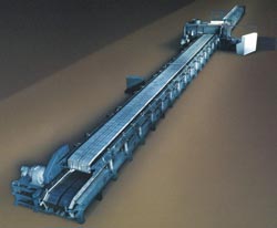 This is the discharge end of the same Building Panel machine.