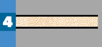 Two Rigid cores combine to make panels with skins as thin as 1 1/4" with any rigid skin combination.