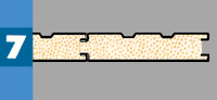 The equipment can make formed edge and the profiled edges are used for interlocking and sealing of adjacent panels. Skins either rigid or flexible.