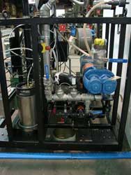 Dispensing unit components are mounted for easy servicing.