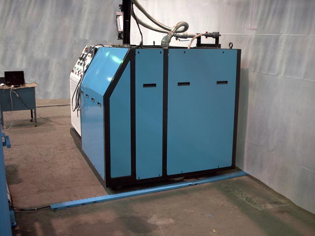 Side panels are easily removed for servicing the pumps or instruments.