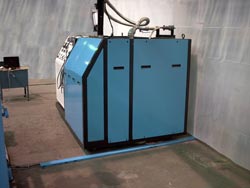 Side panels are easily removed for servicing the pumps or instruments.