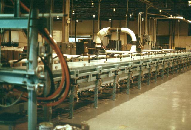 This Process Tunnel is used to manufacture isocyanurate roofing panels.