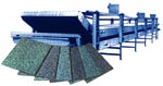 Rebonder converts low value flexible polyurethane salvage into valuable carpet padding.