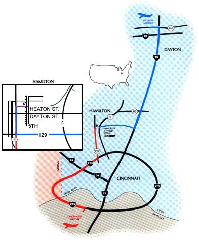 Map to the Kornylak Corporation