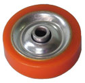Orange Palletflo wheels are designed for ambient temperatures.