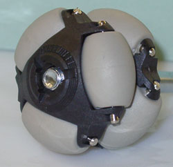 This is a 1.9 inch plain bore Omniwheel that you can use a threaded shaft to attach it to a motor. Click to enlarge.