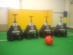 Here are the Team Minho Robots.