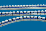 Mini-Wheel Curved Conveyor Rails