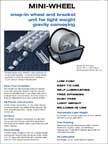 Brochure for Miniwheel the light weight, all plastic, conveyor wheel from the Kornylak Corporation.