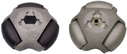 Omniwheels make great omni directional robot wheels and powered bi directional robot wheels. 
