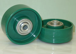 Pallet Flow Wheels designed for gravity flow racks and dynamic FIFO racks.