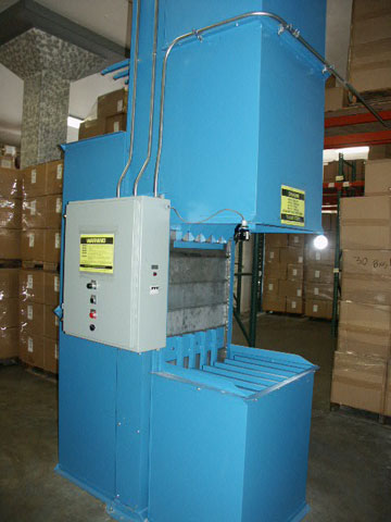 Shown here is the bottom entry side of the two store vertical Armorbelt.