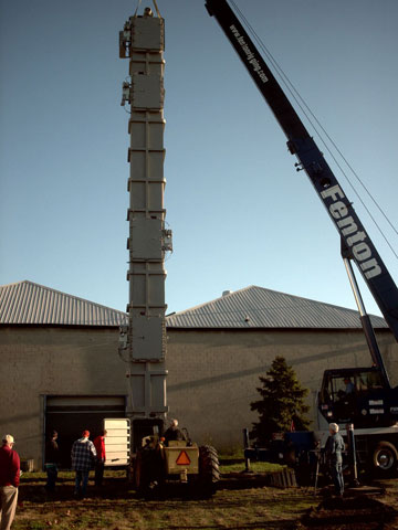 This Vertiflo� is being loaded with pallets for a test.