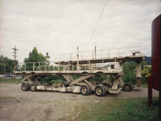 Side view of two 40K's, one partially extended the other fully extended.