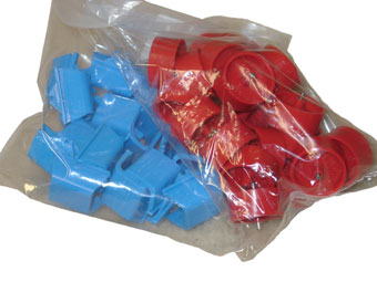 JXA115 Mini-Wheel Bag of Red Wheel and Brackets